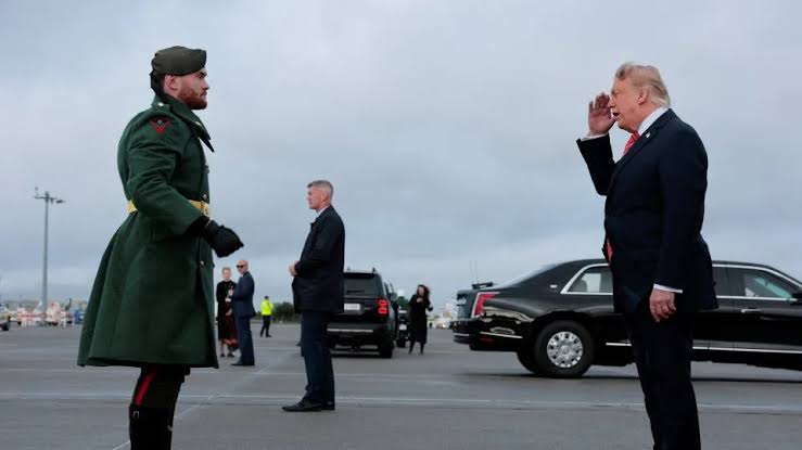 Before going to a golf event, President Trump travels to Dublin to meet with Irish officials.